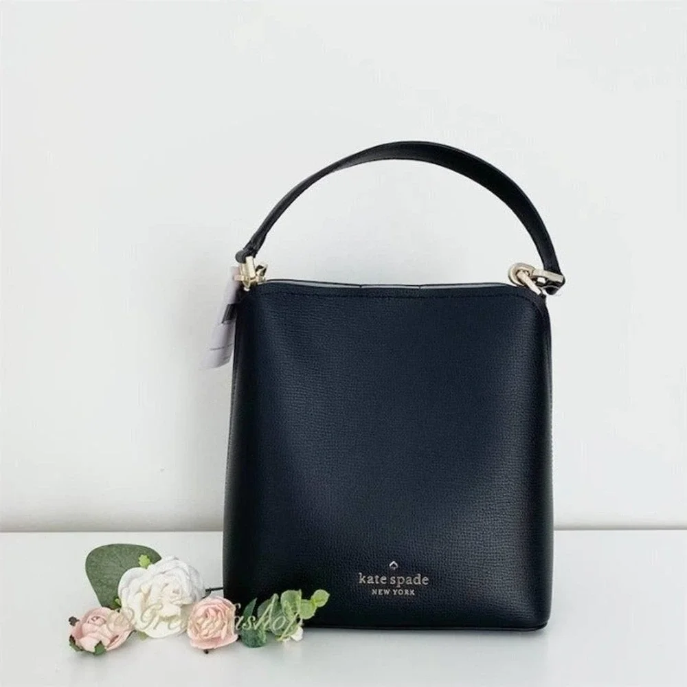 Kate spade Purse & wallet Darcy Black Small Bucket Bag Crossbody - Picture 3 of 11